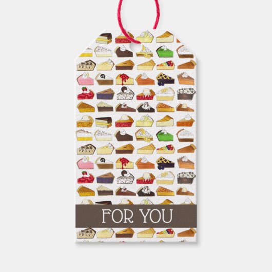 Pie Social Pi Day Slices Bake Sale Desserts Nahrun Geschenkanhänger (Vorderseite)