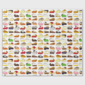 Pie Social Pi Day Slices Bake Sale Desserts Nahrun Geschenkpapier (Flach)