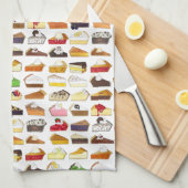 Pie Social Pi Day Slices Bake Sale Desserts Nahrun Geschirrtuch (Viertel Falte)