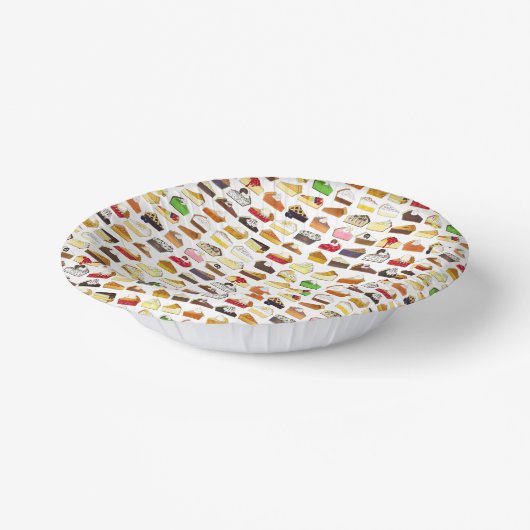 Pie Social Pi Day Slices Bake Sale Desserts Nahrun Pappteller (Gewinkelt)