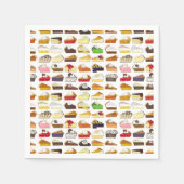 Pie Social Pi Day Slices Bake Sale Desserts Nahrun Serviette (Vorderseite)