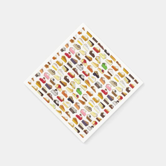Pie Social Pi Day Slices Bake Sale Desserts Nahrun Serviette (Ecke)