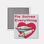 Pie Solves Alles Magnet (Vorderseite/Rückseite)