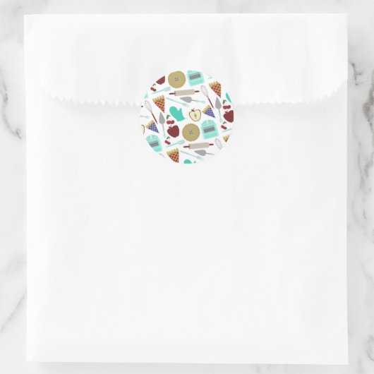 Pie Themed Pattern Sticker (Tasche)