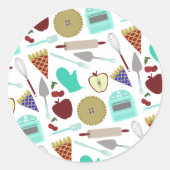 Pie Themed Pattern Sticker (Vorderseite)