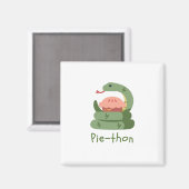 Pie-thon - Python Pun Magnet (Vorderseite/Rückseite)
