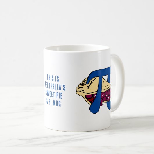 PIE UND PI Day Kaffeetasse (VorderseiteRechts)