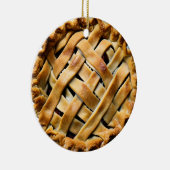 Pie wir Crust | Funny Cherry Pie Pun Keramik Ornament (Rechts)