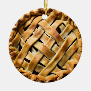 Pie wir Crust   Funny Cherry Pie Pun Keramik Ornament
