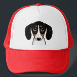 Piebald Dachshund Cute Puppy Truckerkappe<br><div class="desc">Der perfekte Hut für Piebalds Liebhaber. Niedlicher Cartoon-Stil zeichnend einer schwarzen,  bräunlichen und weißen Piebaldal-Dackel. Das ist ein tolles Geschenk für Hundefreunde der Dackel. Unisex Größe passt für die meisten Teens und Erwachsenen.</div>