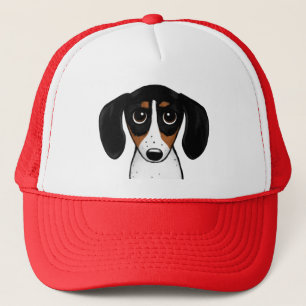Piebald Dachshund Cute Puppy Truckerkappe
