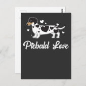 Piebald Dackel Dog Owner Gift Postkarte (Vorne/Hinten)