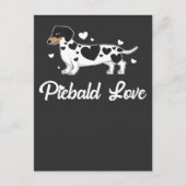 Piebald Dackel Dog Owner Gift Postkarte (Vorderseite)
