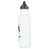 Piebald Dackel | Hipster Dog mit benutzerdefiniert Edelstahlflasche (Rechts)