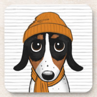 Piebald Dackel Niedlich Hipster Dog