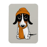 Piebald Dackel Niedlich Hipster Dog