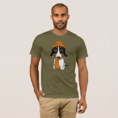 Piebald Dackel Niedlich Hipster Hund T - Shirt (Vorne ganz)