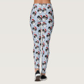 Piebald Dackel Niedlich Weihnachtsfeiertag Leggings (Rückseite)