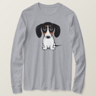 Piebald Dackel Niedlich Welpe Hund T - Shirt