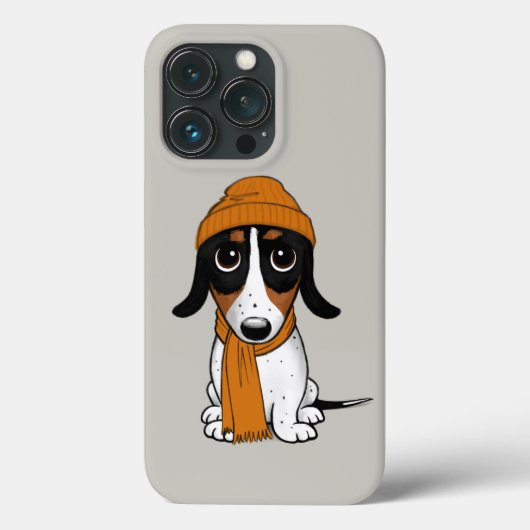 Piebald Dackel | Niedlicher Hipster Hund Case-Mate iPhone Hülle (Rückseite)