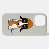 Piebald Dackel | Niedlicher Hipster Hund Case-Mate iPhone Hülle (Rückseite (Horizontal))