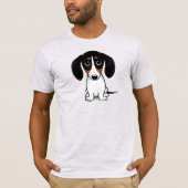 Piebald Dackel Niedlicher Welpenhund T - Shirt (Vorderseite)