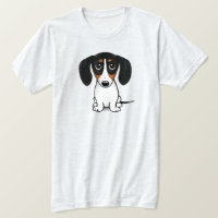Piebald Dackel Niedlicher Welpenhund T - Shirt
