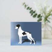 Piebald Great Dane Postkarte (Stehend Vorderseite)
