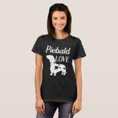 Piebald Liebe Dackel Dackel Liebe T-Shirt (Vorne ganz)