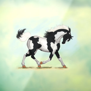 Piebald Overo Pinto Horse Decal Fensteraufkleber