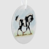 Piebald Overo Pinto Pferd Ornament (Vorderseite)