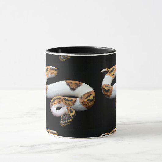 Piebaldballpythonschlange Tasse (Zentrum)