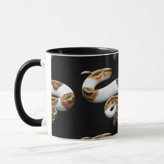 Piebaldballpythonschlange Tasse (Links)