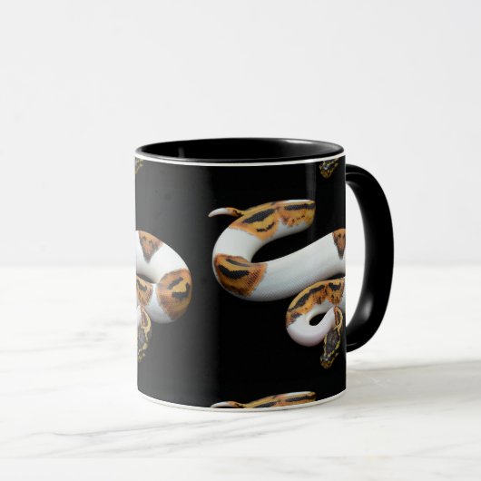 Piebaldballpythonschlange Tasse (VorderseiteRechts)