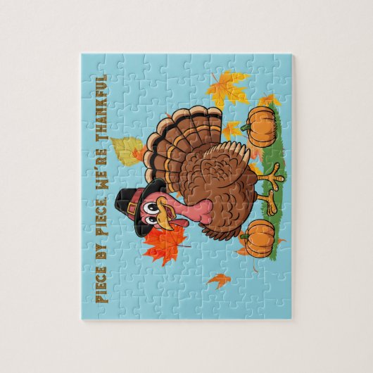Piece by Piece, We're Thankful Thanksgiving Puzzle (Vertikal)