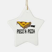 Piece eine Pizza Keramikornament (Rechts)