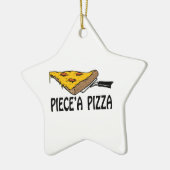 Piece eine Pizza Keramikornament (Links)