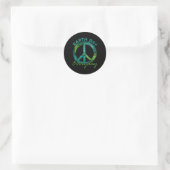 Piece Everyday Earth Day Runder Aufkleber (Tasche)