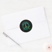 Piece Everyday Earth Day Runder Aufkleber (Umschlag)