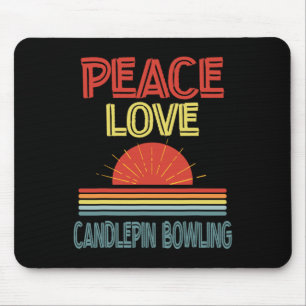 Piece Liebe Candlepin Bowling Funny Mousepad