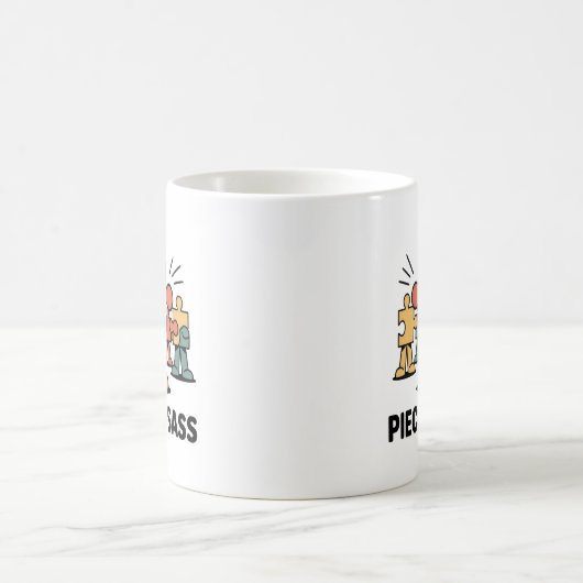 Piece of Sass Mug – Bold & Funny Puzzle Lover Gift Kaffeetasse (Mittel)
