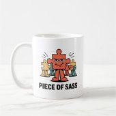 Piece of Sass Mug – Bold & Funny Puzzle Lover Gift Kaffeetasse (Links)