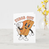Piece Out Pumpkin Pie Retro Erntedank Fall Vibe Karte (Gelbe Blume)
