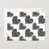 PiecedLayered BandW Postkarte (Vorne/Hinten)