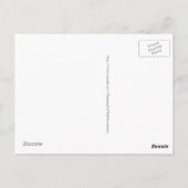 PiecedLayered BandW Postkarte (Rückseite)