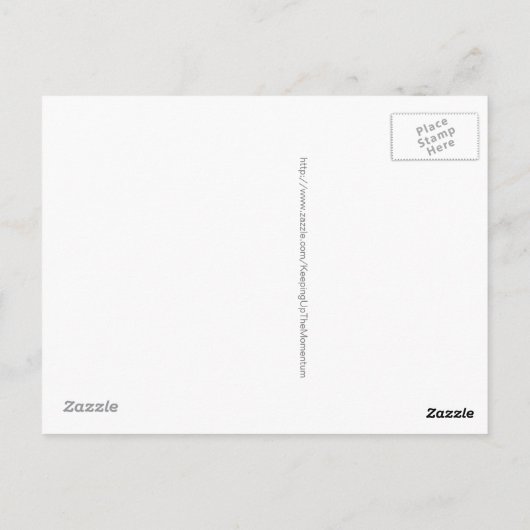 PiecedLayered BandW Postkarte (Rückseite)