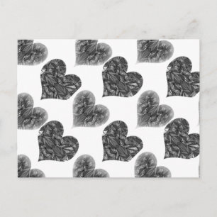 PiecedLayered BandW Postkarte