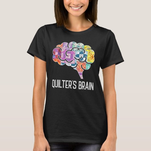 Piecemaker Mind Quilting Science Patchwork Quilter T-Shirt (Vorderseite)
