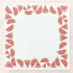 Pieces Square Glasuntersetzer