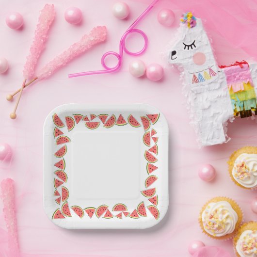 Pieces Square Pappteller (Party)